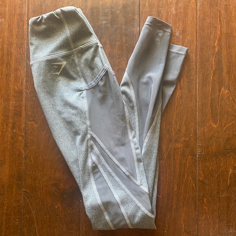 Gymshark Sleek Sculpture Leggings Charcoal Gray, Size XS